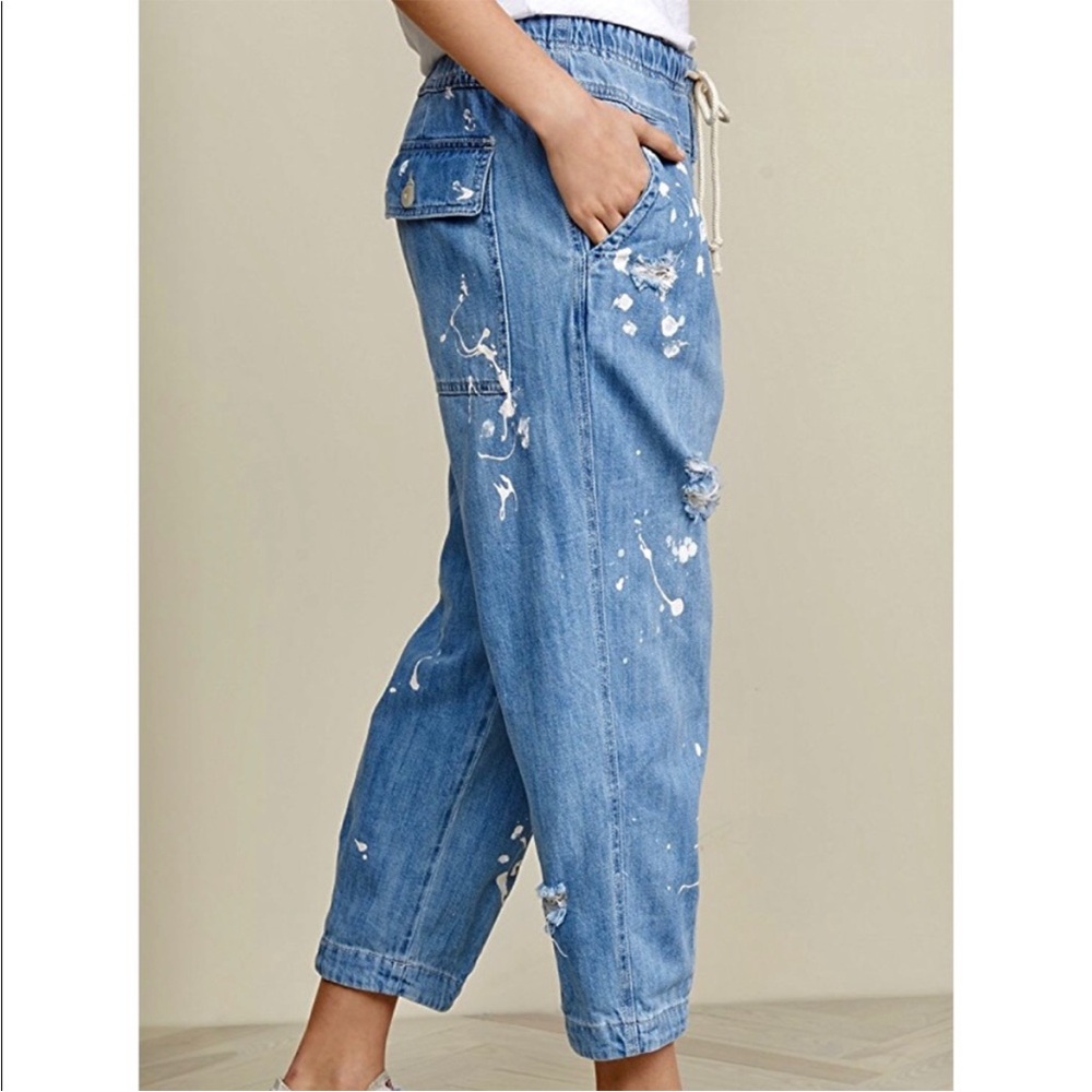 Free People Mixed Up Utility Jean - Picture 3 of 10
